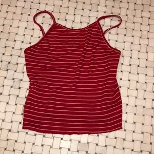 brandy melville red halter tank top